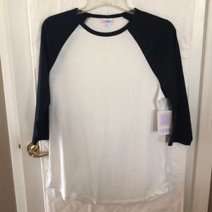 Lularoe XL Randy cream and black NWT
